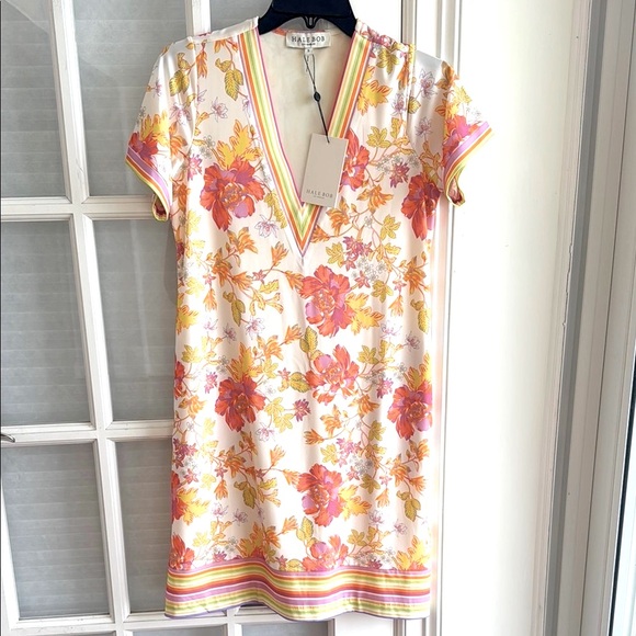 Hale Bob V Neck Dress AbsolutelySuitable Floral  Pockets Travel Small NWT - Picture 16 of 16